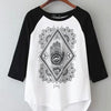 Summer Style O-neck Raglan Sleeve