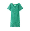 Casual Loose Lace Short-sleeved Dress