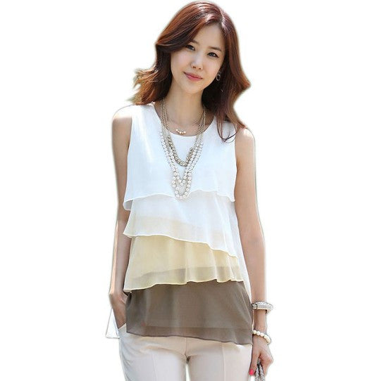 Summer Style Flounce Tiered Tops