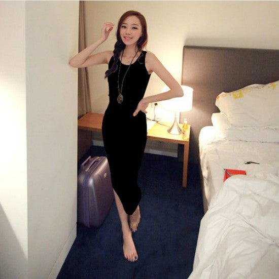 Casual Slim Long Bottoming Dress