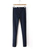 Denim Pencil Pants Stretch Waist