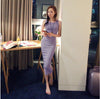 Casual Slim Long Bottoming Dress